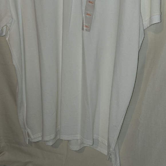 St. John's Bay Classic White Polo Shirt Essential Big And Tall 4XL - Picture 8 of 10